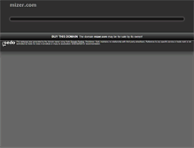 Tablet Screenshot of mizer.com